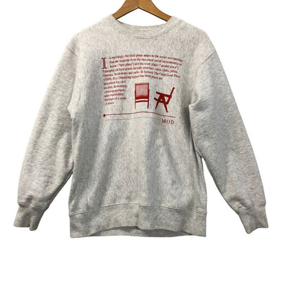 中古◆ミュージアムオブデイリー スウェット グラフィック グレー メンズ サイズM Museum of Daily 【AFB41】