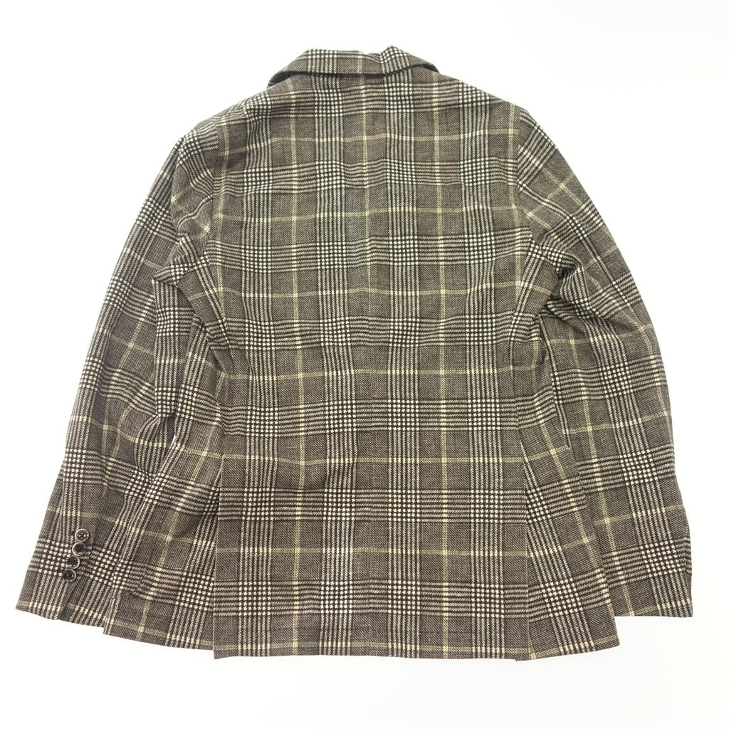 Good Condition◆CIRCOLO Jersey Jacket 1901 Plaid Pattern Men's Gray Size 48 CIRCOLO [AFB40] 