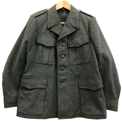 美品◆スイス軍 ミリタリージャケット フィールドジャケット ウール メンズ グレーカーキ サイズ48 SWISS ARMY 【AFA15】