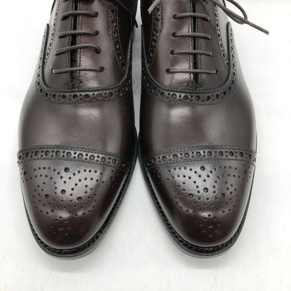 オリエンタル レザーシューズ 3103 セミブローグ カーフ ダークブラウン メンズ サイズ7 ORIENTAL 約25.5cm【AFD9】
