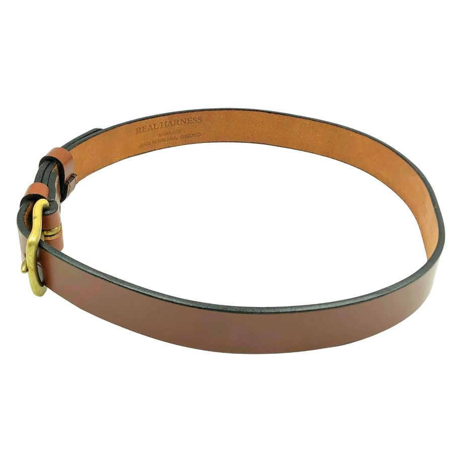 リアル ハーネス レザーベルト ブラウン ゴールド金具 REAL HARNESS【AFI17】