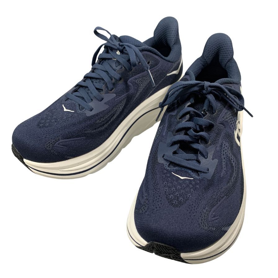 ホカオネオネ スニーカー クリフトン10 ワイド ネイビー サイズ25.5㎝ 1162032-NWT HOKA ONE ONE 約25.5cm【AFC8】