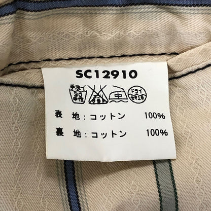 新品同様◆シュガーケーン ベスト ジレ プリント コーデュロイ SC12910 カーキ メンズ サイズ36 SUGAR CANE 【AFA22】