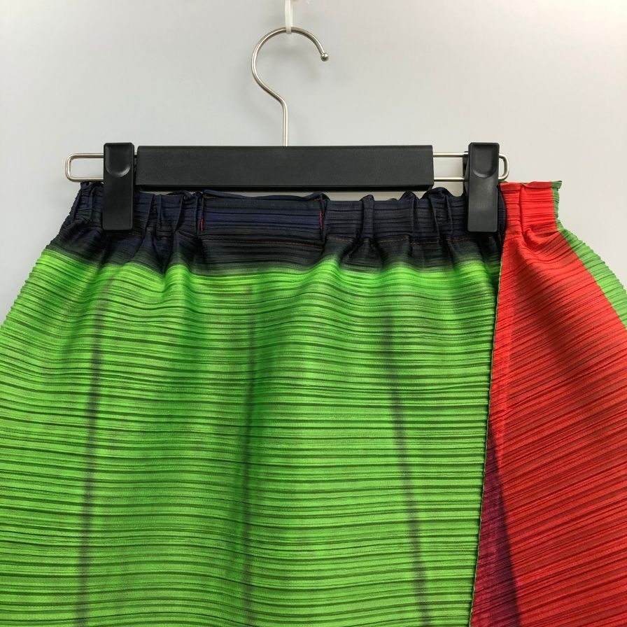 プリーツプリーズ イッセイミヤケ スカート ポリエステル 総柄 サイズ3 PP61JG675 PLEATS PLEASE【AFB4】