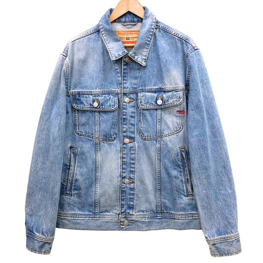 美品◆ディーゼル デニムジャケット D-BARCY TRUCKER JACKET A03885 ウッシュ加工 メンズ サイズM インディゴ DIESEL 【AFB19】