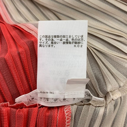 極美品◆プリーツプリーズ イッセイミヤケ グラデーション バウンス   カットソー PP13-JK541 レディースサイズ 3 総柄  PLEATS PLEASE ISSEY MIYAKE MADE IN JAPA 【AFB21】