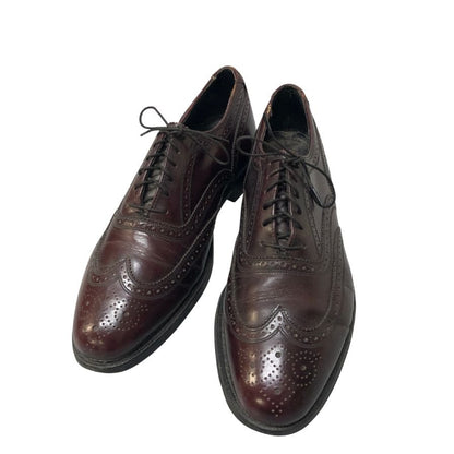 フローシャイム レザーシューズ フルブローグ ガラスレザー バーガンディ メンズ サイズ表記なし FLORSHEIM 約不明cm【AFC5】