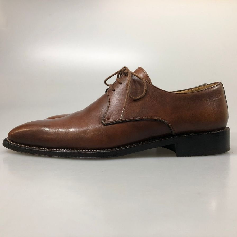 エルメネジルド・ゼニア ナポリ クチュール プレーントゥシューズ サイズ 8 ブラウン メンズ Ermenegildo Zegna Napoli COUTURE 約26.5cm【AFC36】