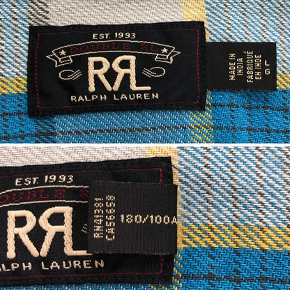 美品◆ダブルアールエル チェックシャツ サイズL ワンスター メンズ サイズL RALPH LAUREN RRL 【AFB48】
