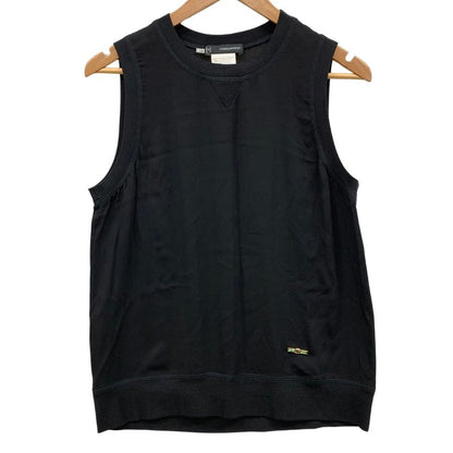 極美品◆ディースクエアードノースリーブトップス タンクトップ シルク100% レディース サイズ42 ブラック Dsquared2 【AFB12】