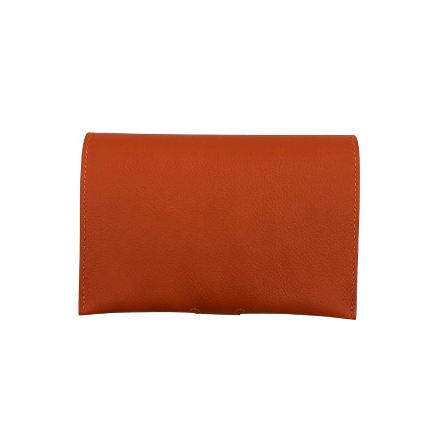 エルメス U刻印 Passport R.M.S パスポートケース ユニセックス  オレンジ HERMES【AFI14】【中古】