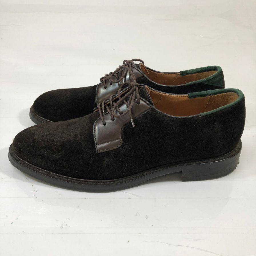 ポールスミス レザーシューズ スエード プレーントゥ ダークブラウン メンズ UK6 Paul smith 約24.5cm【AFD8】