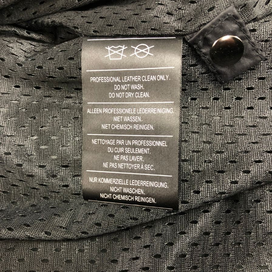 中古◆ハーレーダビッドソン シングルライダース レザー ジャケット ロゴ デザイン ブラック サイズL HARLEY DAVIDSON 【AFG1】