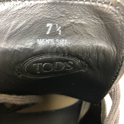 トッズ チャッカブーツ スエード グレー サイズ7.5 Tod's 約26.5cm【AFD6】