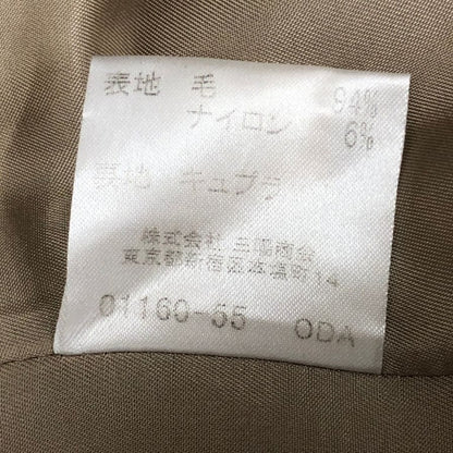 美品◆バーバリー ダッフルコート ウール レディース ベージュ サイズ7 BURBERRY 【AFA4】