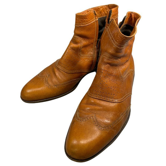 ドリス ヴァン ノッテン サイドジップブーツ ブラウン メンズ サイズ41 DRIES VAN NOTEN 約26.0cm【AFC43】