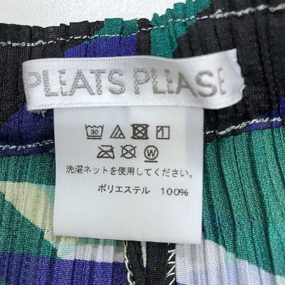 プリーツプリーズ パンツ 幾何学模様 サイズ3 PP11-JF713 PLEATS PLEASE ISSEY MIYAKE 【AFB10】