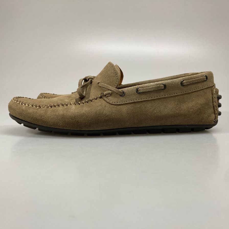 バーニーズニューヨーク ドライビングシューズ スエード モカシン メンズ ベージュ サイズ42 BARNEYS NEWYORK 約27.0cm【AFC32】