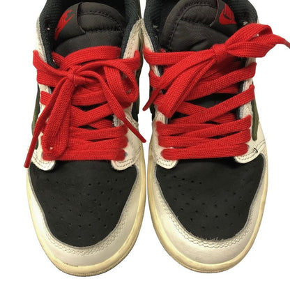 ナイキ スニーカー エアジョーダン 1 ロウ DZ5909ｰ700 トラヴィススコット キッズ サイズ19cm Nike PS Air Jordan 1 Low OG MEDIUM OLIVE Travis Scott 約19.0cm【AFD5】