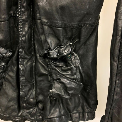 中古■ジョルジオ ブラート レザーコート ラム ブラック サイズ46 メンズ  giorgio brato 【AFA15】
