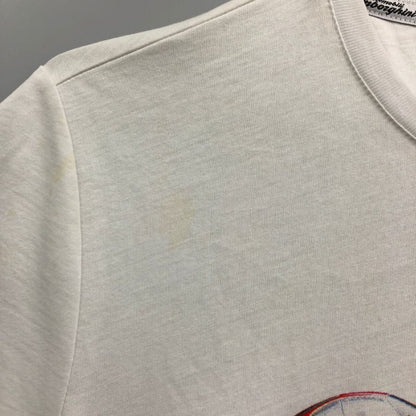 中古◆ランボルギーニ プリント Ｔシャツ メンズ サイズS ホワイト LAMBORGHINI 【AFB2】