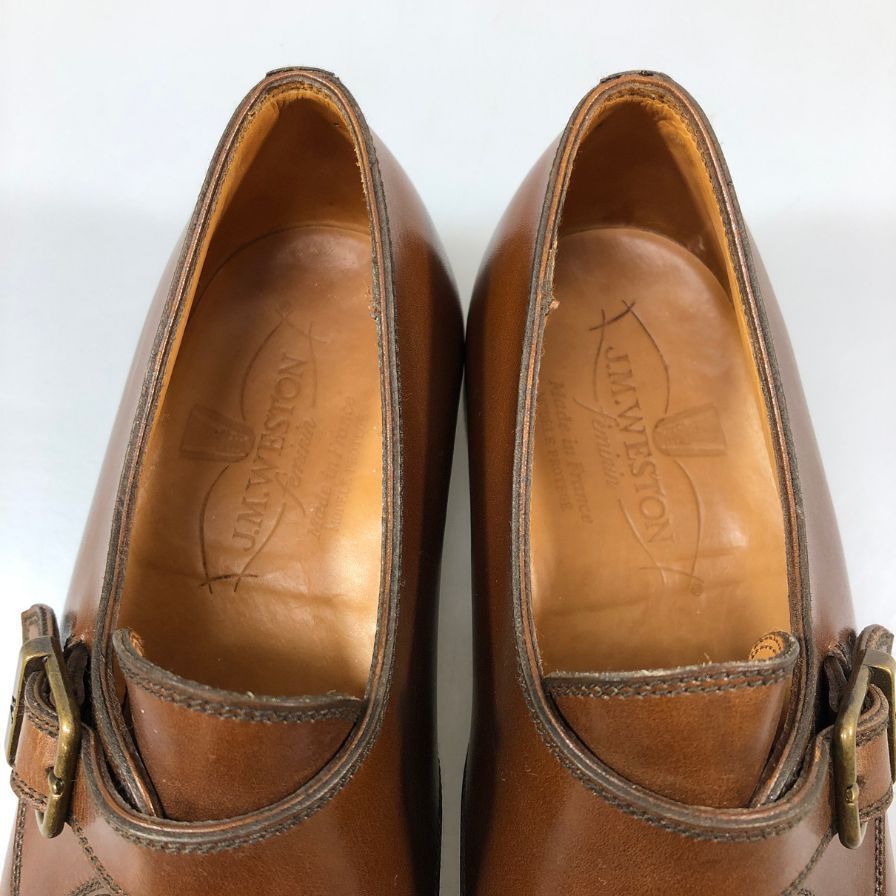 ジェイエムウエストン シングルモンク  レディース  タンブラウン  サイズ 3D J.M. Weston ビジネスシューズ 約22.0cm【LA】【中古】