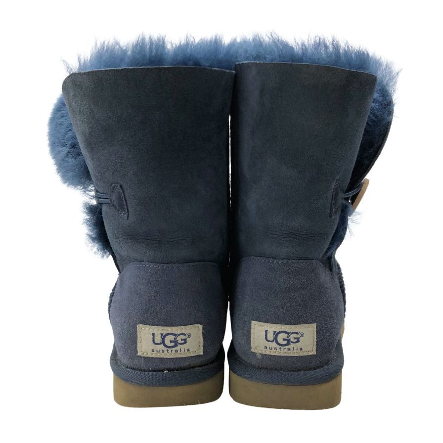 アグ ムートンブーツ ベイリーボタン2 ブルー系 レディースサイズ 7.5 UGG BAILEY BUTTON Ⅱ 約25.0cm【AFC28】