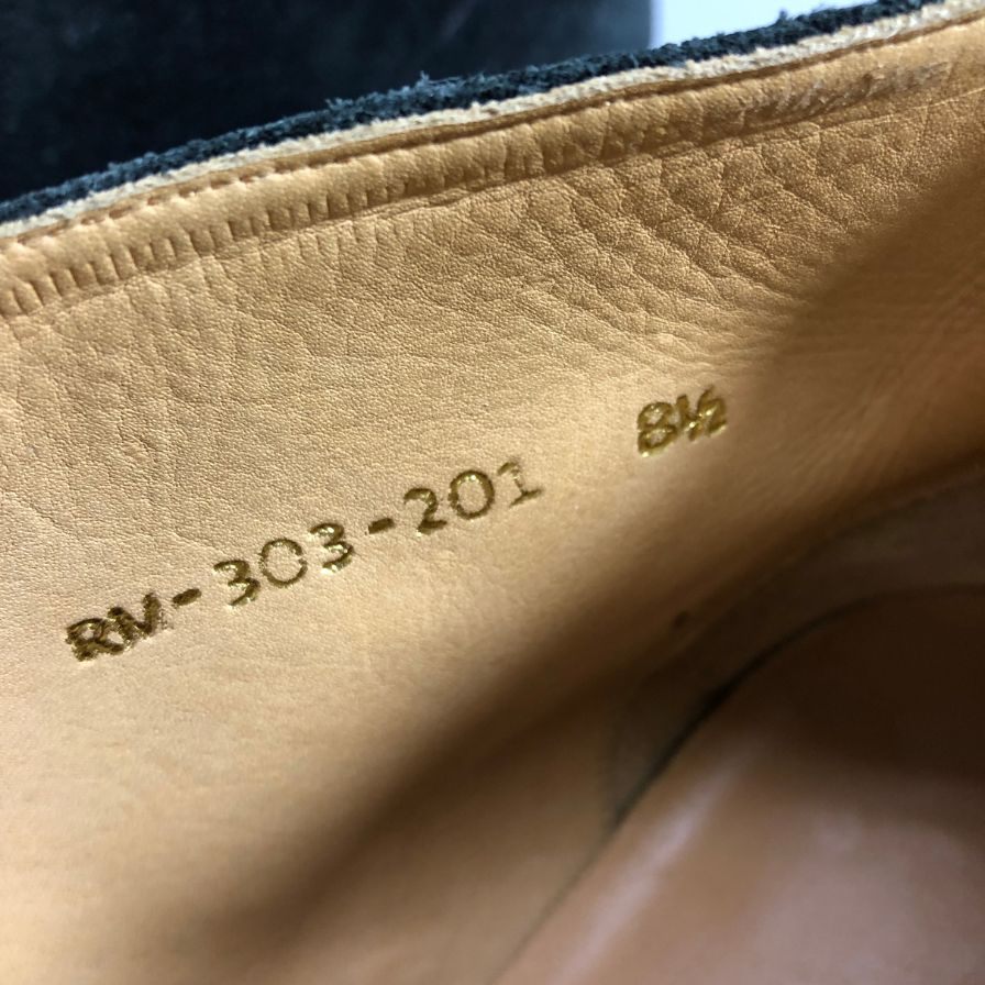 レイノス RM 303-201 スエード チャッカブーツ メンズ ネイビー サイズ8.5 REINOS 約27.5cm【AFC47】