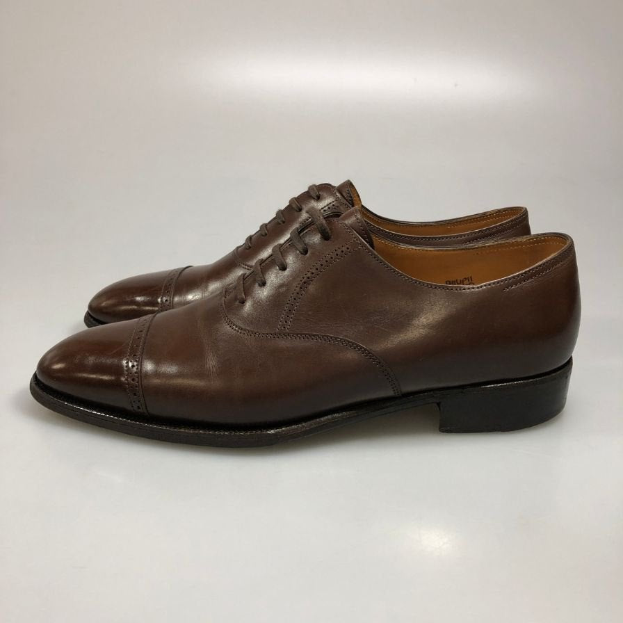 ジョンロブ ストレートチップ フィリップ2 カーフ ブラウン メンズ UK7E 7000ラスト JOHN LOBB PHILLIP2 ビジネスシューズ 約26.0cm【LA】【中古】
