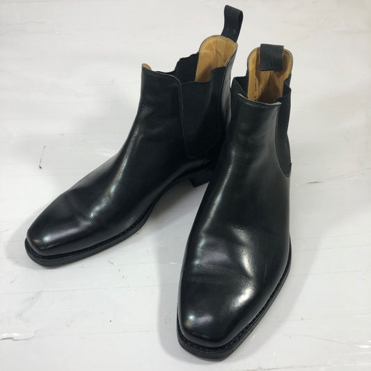クロケット＆ジョーンズ CHELSEA サイドゴアブーツ カーフ ブラック サイズUK6.5E メンズ Crockett & Jones 約25.0cm【AFC50】