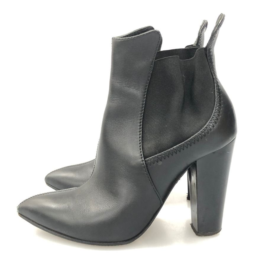 ベロクオイオ ヒールブーツ ブラック サイズ35 VERO CUOIO 約22.5cm【AFC42】