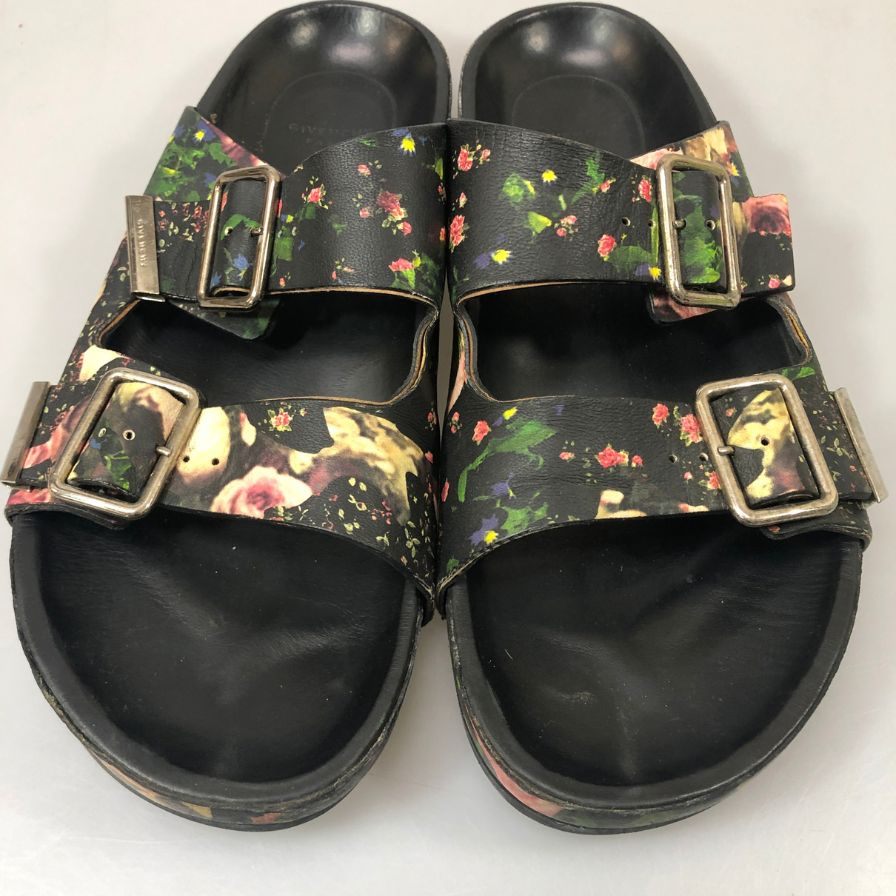 ジバンシー サンダル フラワー柄 レディース サイズ39 GIVENCHY 約25.0cm【YB3】