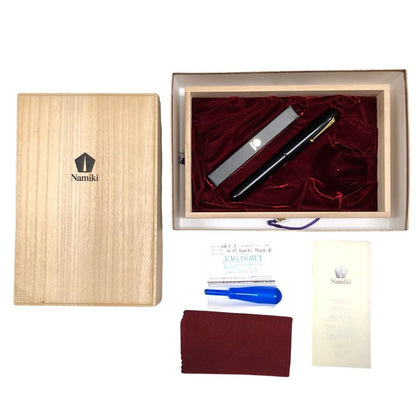ナミキ 万年筆 ウルシコレクション No.50 漆黒 FNF-148S ペン先18K-750 B Namiki【AFI20】