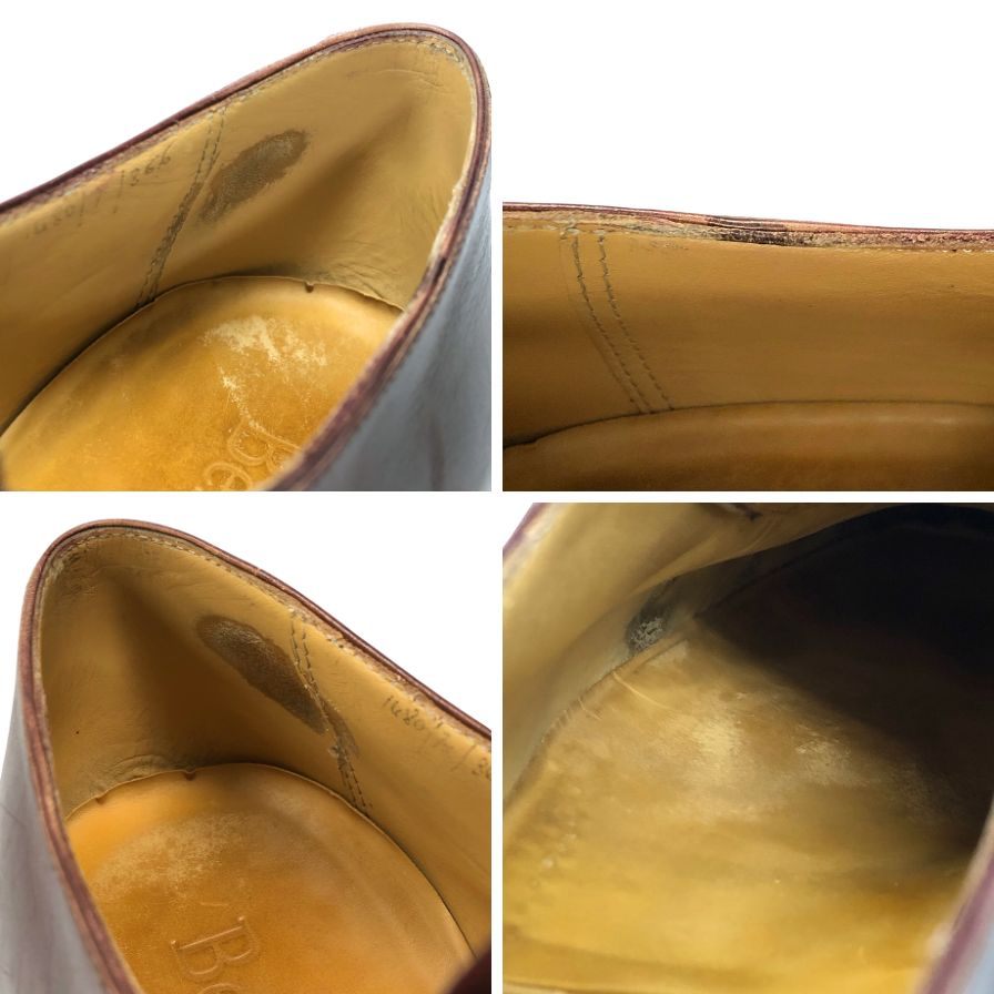 ベルルッティ レースアップシューズ パンチング バーガンディ サイズ36  Berluti 約22.5cm【AFC44-2】