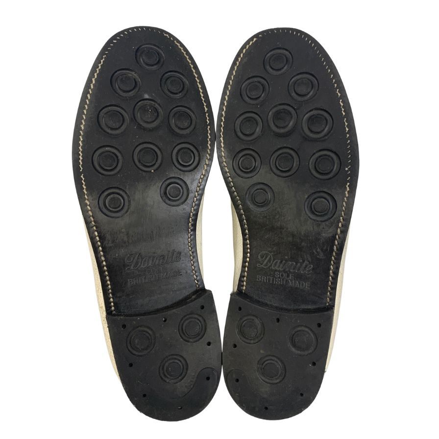 ジェイエムウエストン シグネチャー ローファー 180 グレインレザー ホワイト サイズ7E メンズ J.M.WESTON 約26.5cm【AFC7】