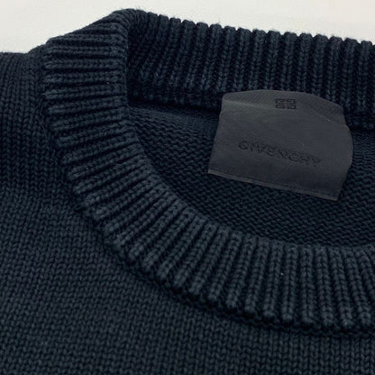 美品◆ジバンシィ セーター 現行 ロゴ4G ブラック サイズL メンズ GIVENCHY 【AFB33】