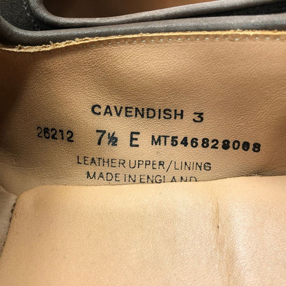 クロケット&ジョーンズ レザーシューズ タッセル ローファー スエード キャベンディッシュ3 ブラウン サイズUK7E CROCKETT&JONES CAVENDISH3 ローファー 約26.5cm【LA】【中古】
