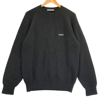 美品◆グリーンクラブス カシミヤ100％ ハイゲージニット ブラック メンズ サイズ3 GREEN CLUBS 【AFB3】