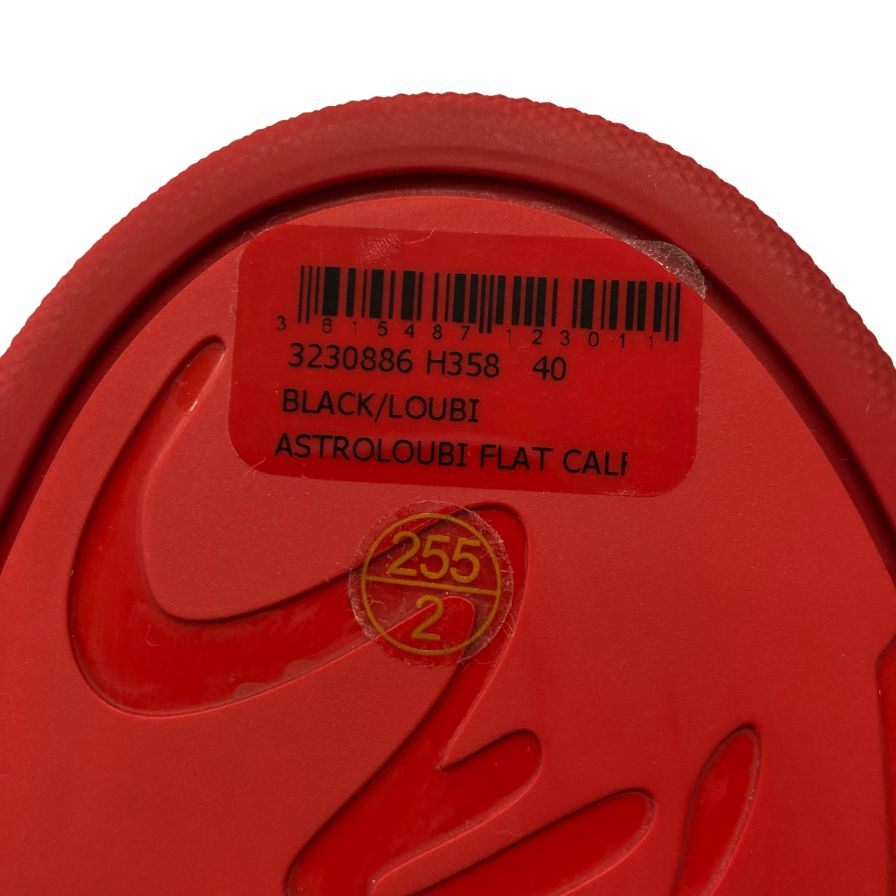 クリスチャンルブタン 23AW ローカットスニーカー アストロルビ スパイクスタッズ ブラック×レッド サイズ40 CHRISTIAN LOUBOUTIN 約24.5cm【AFC35】