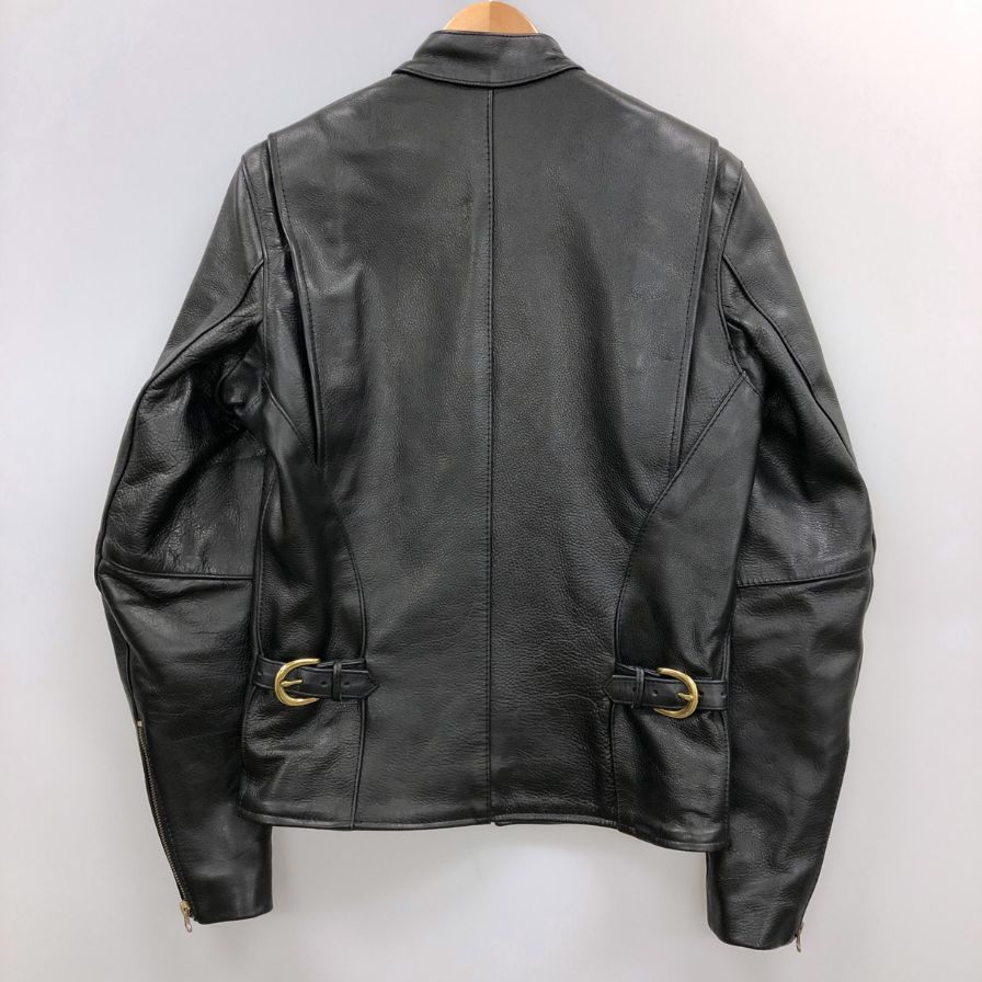 週末値下げウィンドアーマー カウレザーシングルライダーズ　ブラック Lサイズ blackmeans - 945-71TJ58-5 シングル ライダース (ブラック