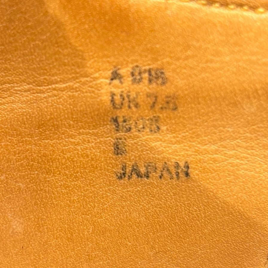 カルマンソロジー  レザーシューズ A918 ロングウイングチップ ブラック サイズUK7.5 CALMANTHOLOGY ビジネスシューズ 約26.0cm【LA】【中古】