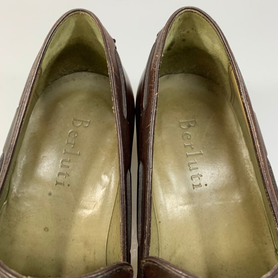 ベルルッティ ローファー レザーシューズ タッセル メンズ サイズ6.5 ブラウン系 BERLUTI ローファー 約25.5cm【LA】【中古】