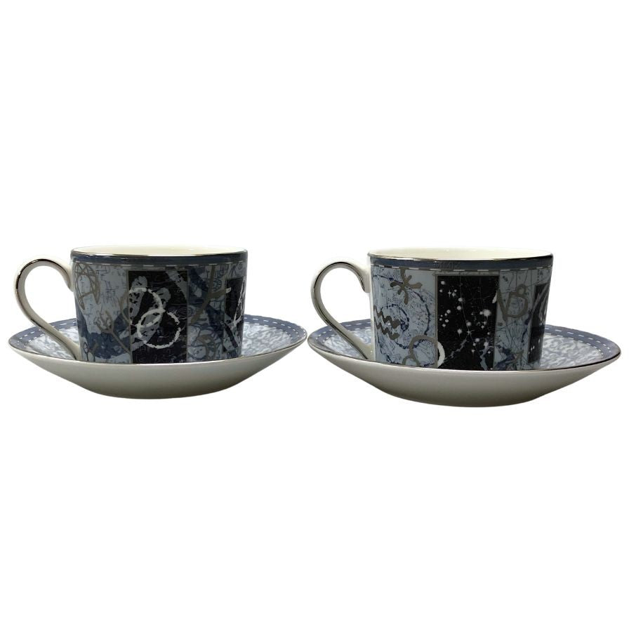 ウェッジウッド ペア カップ&ソーサー ミレニアムコレクション 21世紀 1999年 WEDGWOOD【AFI22】【中古】