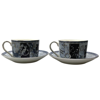 ウェッジウッド ペア カップ&ソーサー ミレニアムコレクション 21世紀 1999年 WEDGWOOD【AFI22】【中古】
