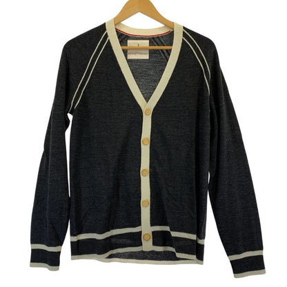 美品◆バナナリパブリック ヘリテージ コレクション カーディガン メンズ ブラック系 サイズL BANANA REPUBLIC heritage collection 【AFB16】
