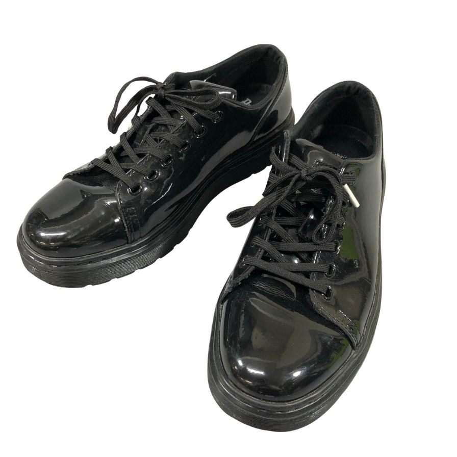 ドクターマーチン レザースニーカー SPIN パテントレザー ブラック サイズUK7 Dr.Martens 約26.0cm【AFC53】