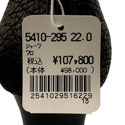 新宿屋 ヒールパンプス シャークレザー 5410-295 ブラック 22.0cm レディース shinjukuya 約22.0cm【7-13】