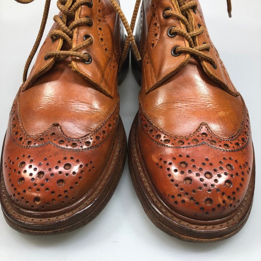 トリッカーズ カントリーブーツ モールトン M2508 ブラウン サイズ8.5 TRICKERS MALTON 約27.0cm【AFC46】