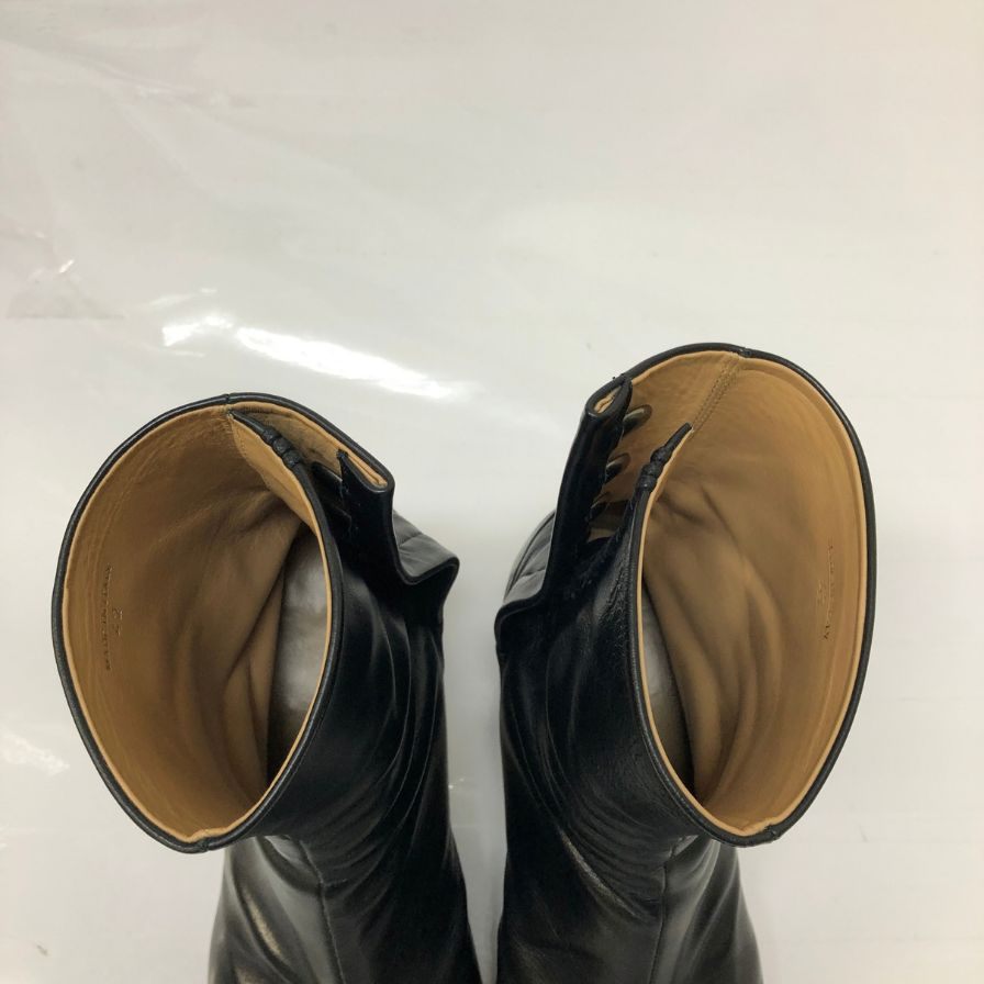 メゾン マルジェラ タビ ブーツ 足袋 6cmヒール ブラック メンズ サイズ42 Maison Margiela TABI 約27.0cm【YB5】