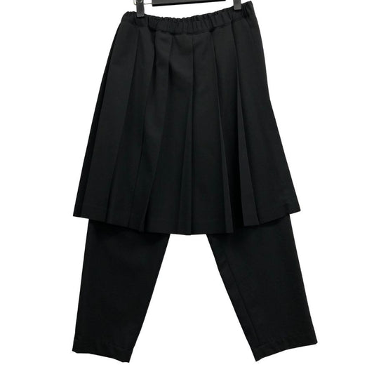コムデギャルソン レディース レイヤード パンツ RG-P018 日本製 AD2020 サイズS ブラック COMME des GARONS 【AFB40】